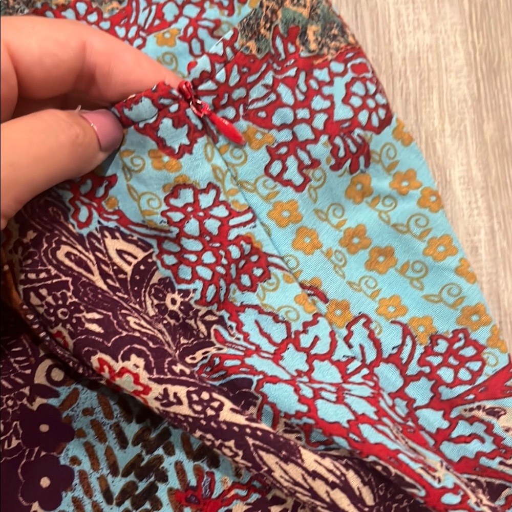 Evan Picone Multicolor Patchwork Skirt Vintage - image 6